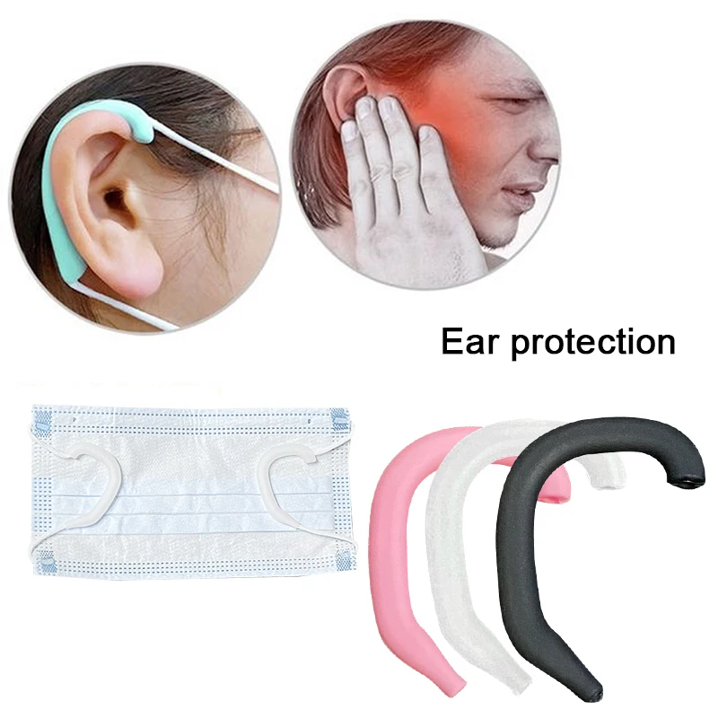5/1 Pairs Earmuffs Silicone Soft Anti Pain Protective Ears Mask Rope Cover Band Ear Hook Universal Artifact for Adult and Kids | Дом и сад