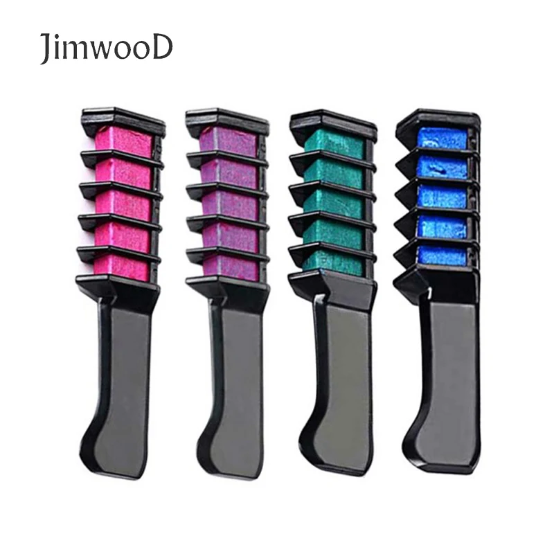 Hair Mascara New Design Crayons for Hair Color Chalk Temporary Blue Dye With Comb 8 colors 1pc