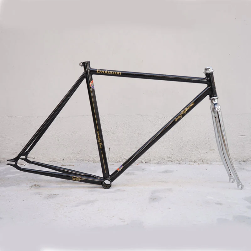 New Evolution Vintage Chromemolybdenum Steel Frame Retro Racing Fixed