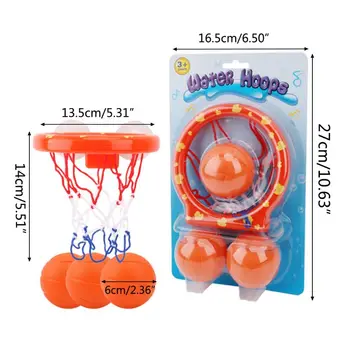 

Mini Bathroom Basketball Shooting Toys Set Children Bathing Baby Shower Appease Tool Parent-child Interaction Educational Toy