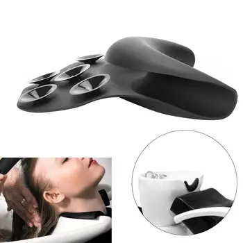 

Hair Salon Silicone Curved Neck Pillow Rest Pad Washing Tool for Shampoo Bed