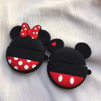 

For Air pods Pro Cartoon Minnie Mickey Wireless Silicone Case funda For AirPods Pro 3 Case cute pig/cat Earphone Case coque