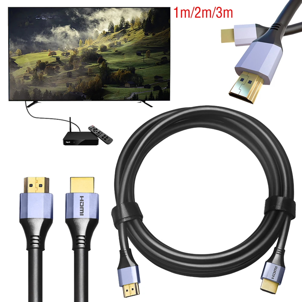 

48Gbps 8K HDMI 2.1 Cable 8K@60Hz 2.1 HDMI Cables 1m 2m 3m HDMI 2.1 UHD HDMI Cable 2.1 HDR 8K Cable For PS4 LG TV