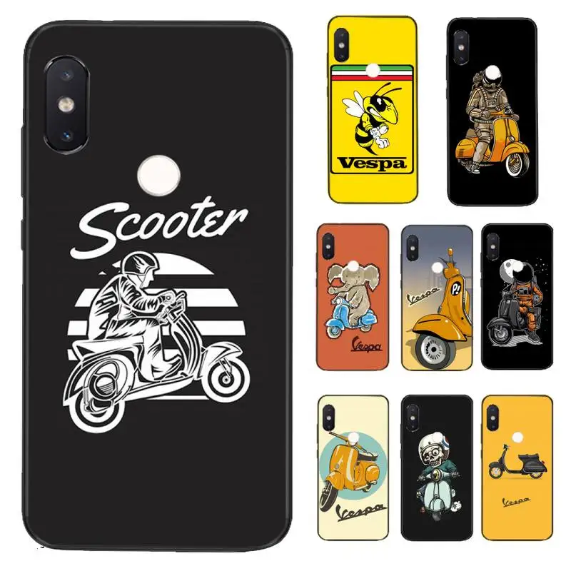 Чехол FHNBLJ Vespa для телефона со Скутером Xiaomi Redmi 5 5Plus 6 6A 4X 7 7A 8 8A 9 Note 5A 8Pro 8T 9|Бамперы| |