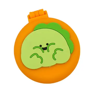 

Cartoon Portable Folding Clamshell Airbag Comb Mirror Dual-use Small And Cute Portable Girl Heart Makeup Mirror