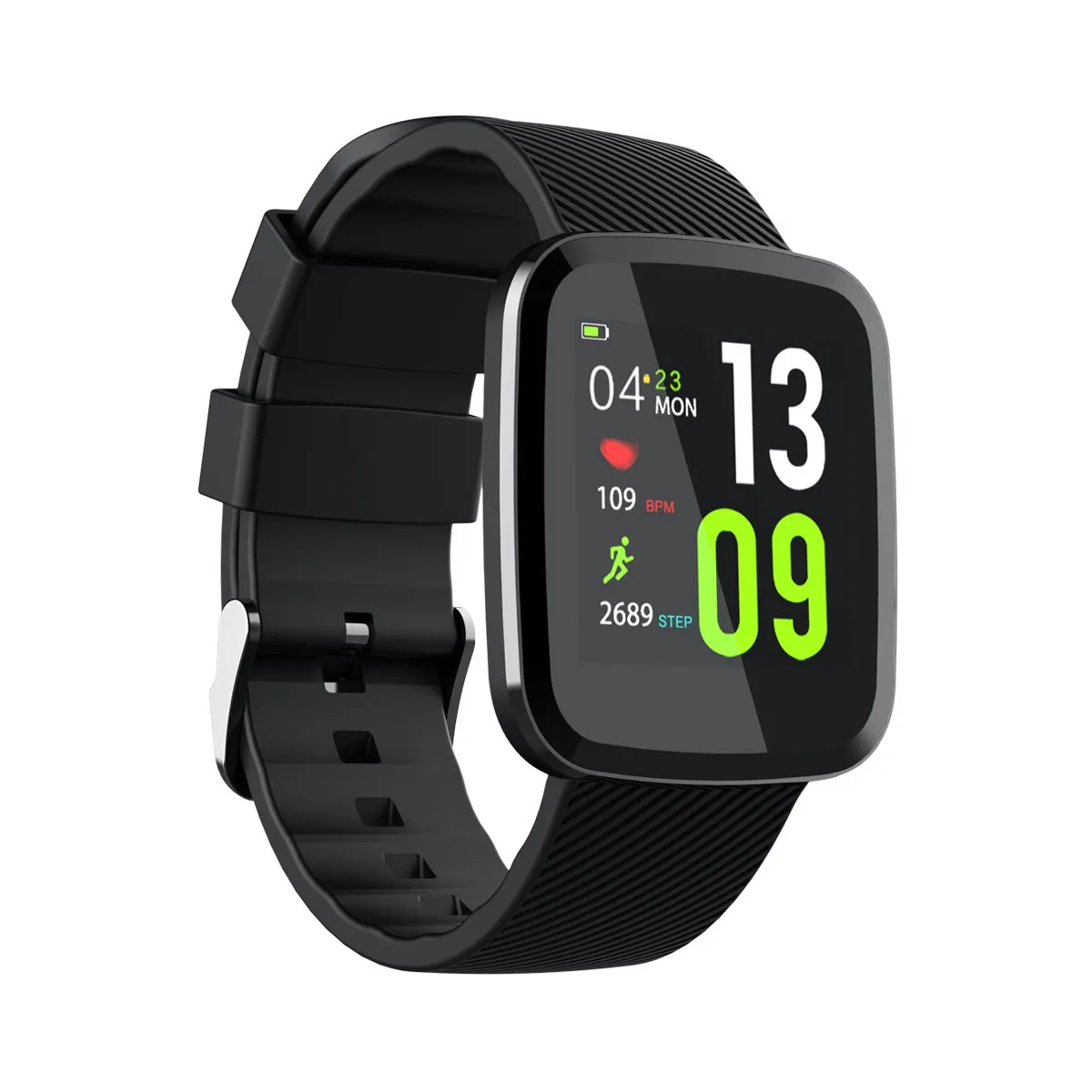 Черный deagea Z30 Full Touch Screen Smart Watch IP67 Waterproof Fitness Tracker Heart Rate Monitor Sport Smartwatch For IOS xaomi - Цвет: Черный