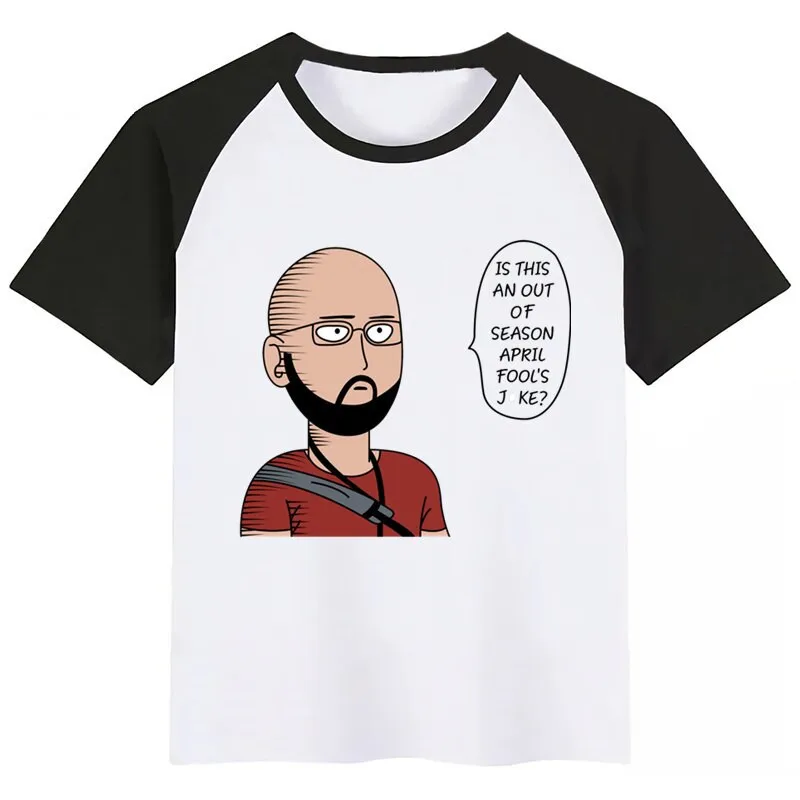 

One Punch Man Saitama Baby Girls Tshirt Boy Summer Short-Sleeved Casual T-shirts Kids Children's Fashion Tops Girl's Summer Tee