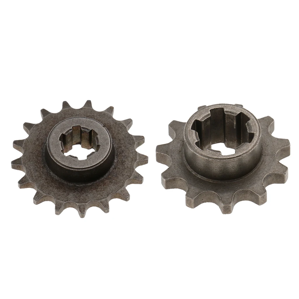 MagiDeal 2pcs 11T 17T Front Sprocket Pinion Gear 49cc for Dirt Bike