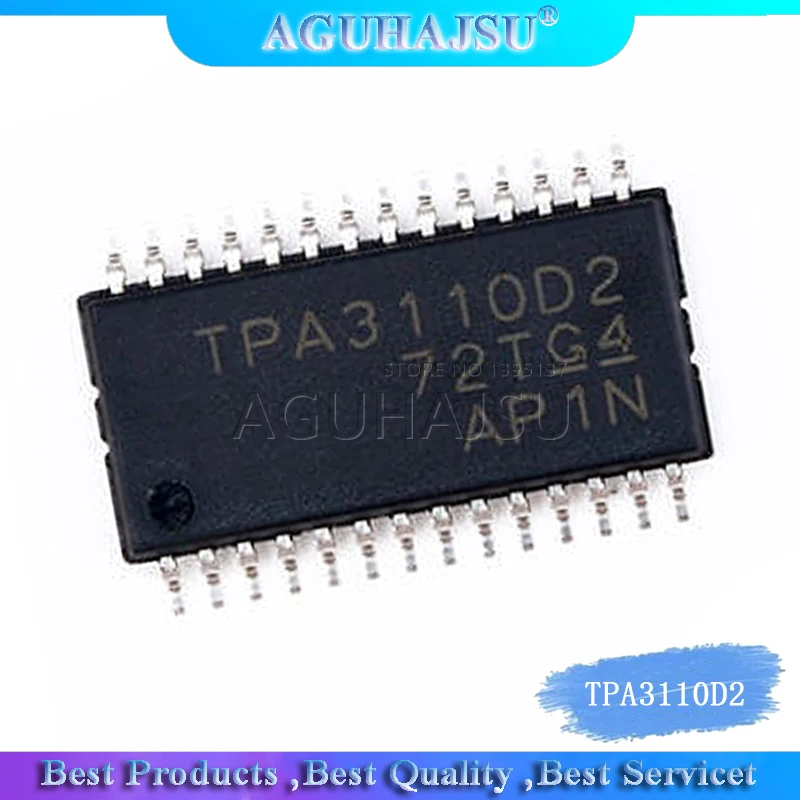 5pcs TPA3110D2 TPA3110 SSOP-28 Audio power amplifier integrated circuit chip | Электронные компоненты и
