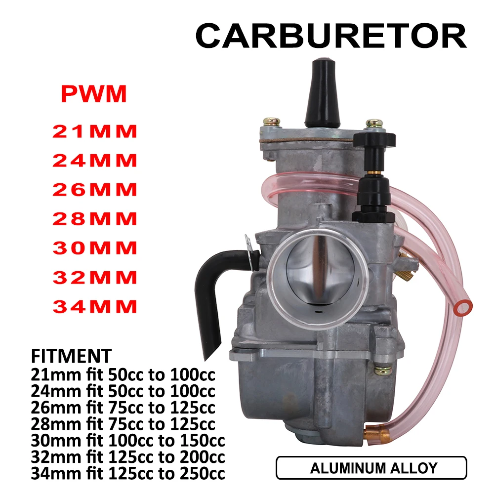Универсальный мотоциклетный карбюратор Carburador для Keihin PWK ATV Suzuki Yamaha Honda power Jet 21 24 26 28 30 32 34 35 36 38 40 42 - Цвет: E