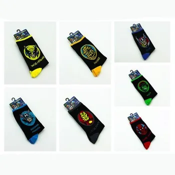 

The Avengers Short Socks Casual Man Cotton Unisex Sox Geometric Black Soft Sock Anime Men Autumn Winter Hip Hop Adult Calcetines