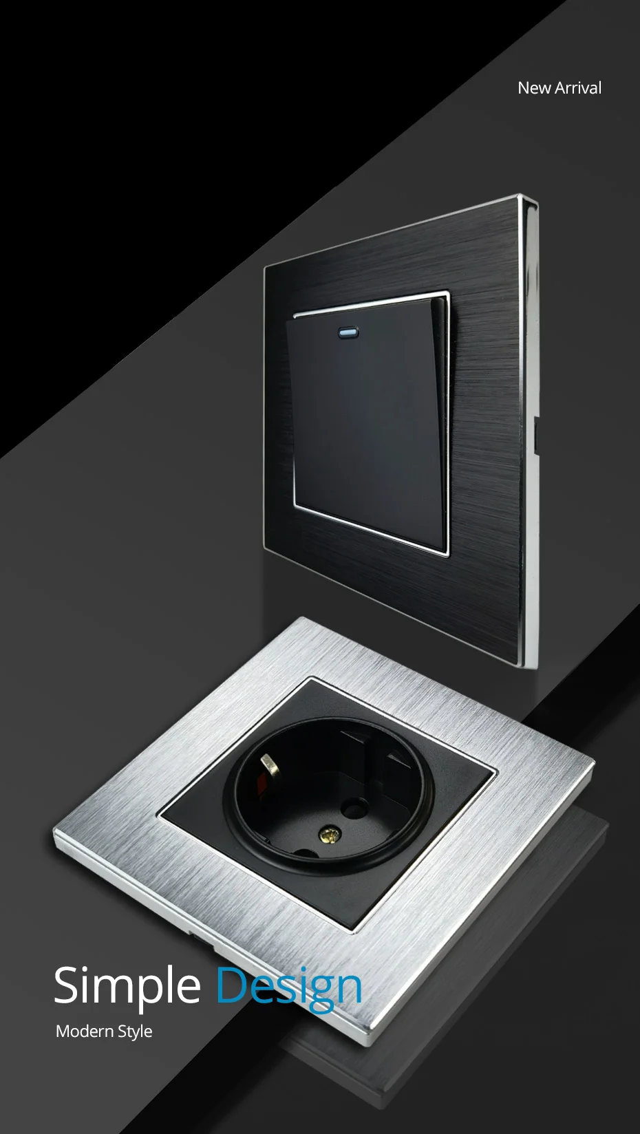 Wallpad-Luxo Motion Sensor Switches, Detector Humano IR