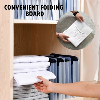 

Creative Closet Clothes Storage Folding Board Multi-function Folder Travel Storage T-shirt Document Closet Dust-proof Boxes