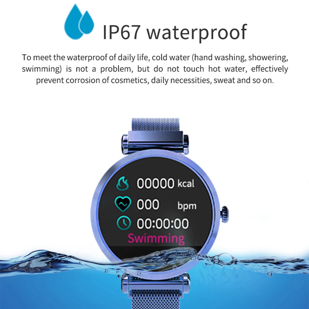 Для женщин модные часы Smart watch монитор сердечного ритма, с экраном сердцебиения, умные часы, Для мужчин умные часы Фитнес часы-браслет