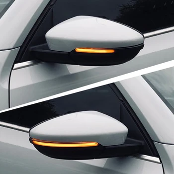 

XIANGXIXING for VW Passat CC B7 Beetle Scirocco Jetta MK6 Euro LED Side Wing Dynamic Turn Signal Light Rearview Mirror Indicator