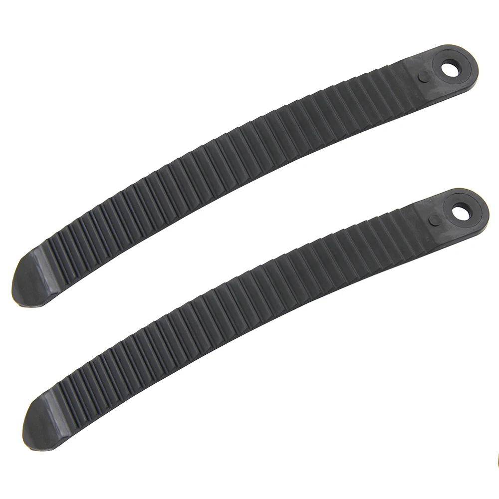 1 Pair Snowboard Binding Belt Toe/Ankle Ratchet Tongue Ladder Straps for Snowboard Shoe/Boot White and Black for Choose 6