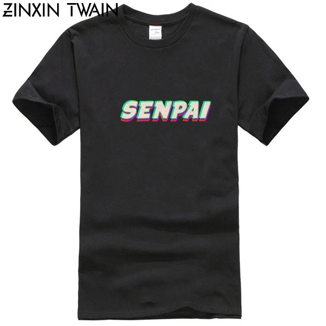 Мужская крутая футболка Senpai подарок японского аниме манги ментора дизайнерская