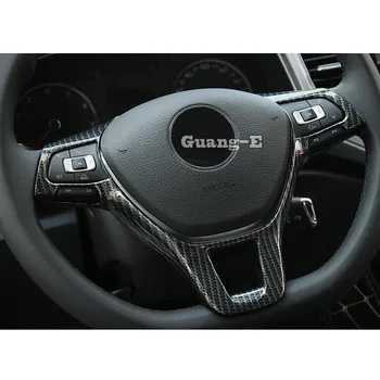 

For Volkswagen VW T-ROC TROC 2017 2018 2019 2020 Car Sticker Cover Steering Wheel Kit Trim Lamp Frame Panel Lamp Part Hood 1pcs