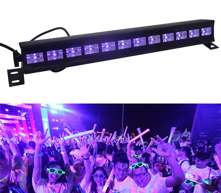 

LED Disco UV Violet Black Light 36W DJ Par Lamp UV Party Christmas Bar Lamp Laser Stage Wall Washer Spot Light Backlight