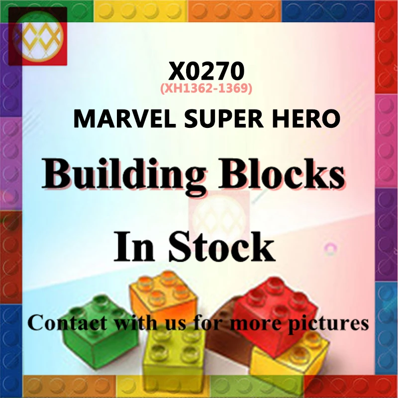 

X0270 Marvel Crossbone Quicksilver Kingpin Dwarf Red Skull Thor Tony Stark Loki Building Blocks Toys for Children Free Shipping