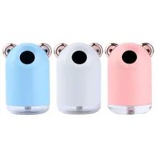 220 мл увлажнитель воздуха Арома эфирные масла диффузор Пароварка для лица для домашнего офиса USB Fogger тумана с светодиодный ночник