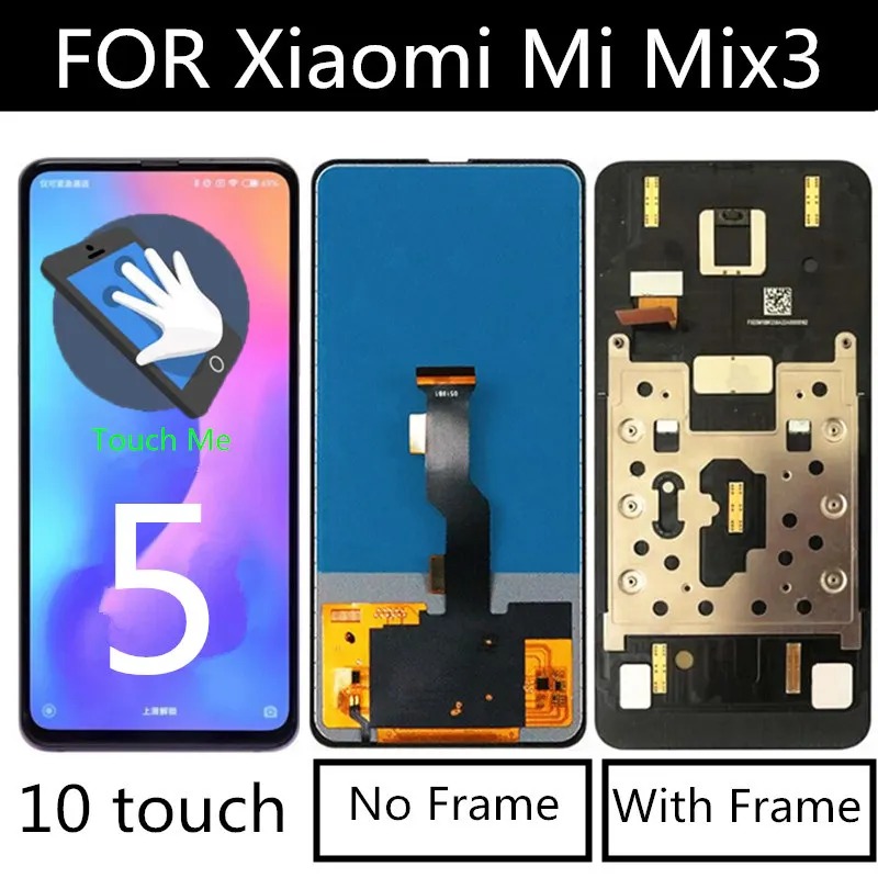 ЖК-дисплей 6 39 &quotTFT для Xiaomi Mi MIX3 + дигитайзер сенсорного экрана Сменные аксессуары