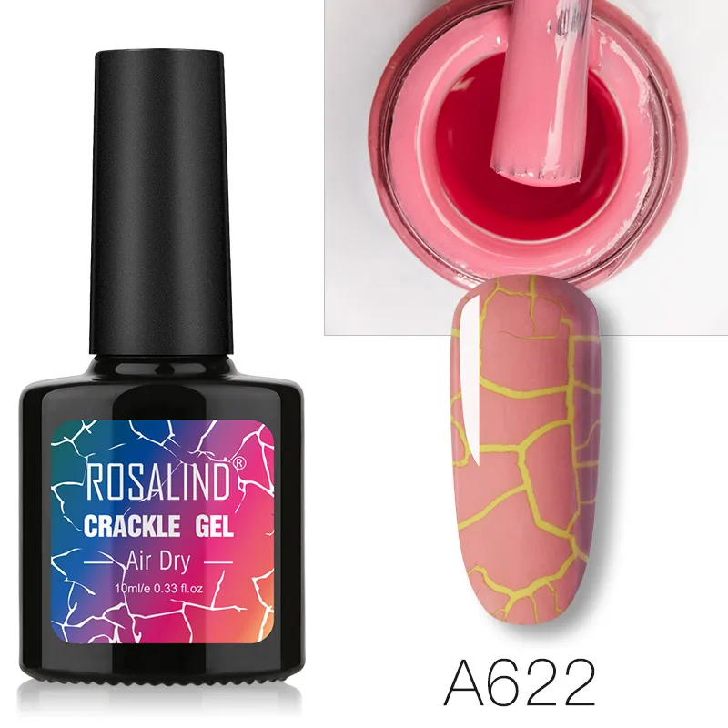 RBA622 ROSALIND гель-кракле лак для ногтей Быстросохнущий Гель-лак для ногтей для маникюра для УФ полупостоянного покрытия - Цвет: RBA622