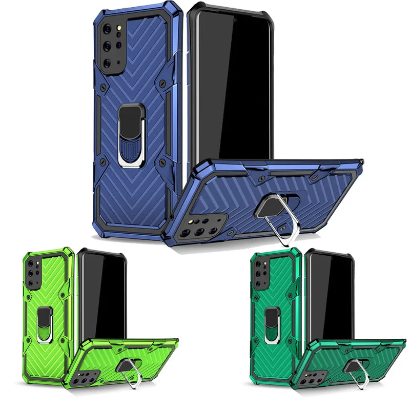 

For SamSung Galaxy S20 Plus Case Armor With Finger ring Stand shockproof Back Cover For SamSung S20 Plus Car bracket Case Cover