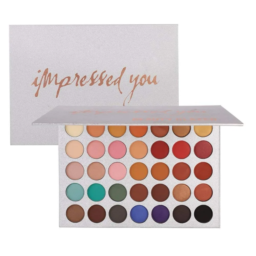 

Brand Makeup Eye Shadow Pallete Natashas Style Shimmer Glitter Matte Strelitzia Eyeshadow Palette Set