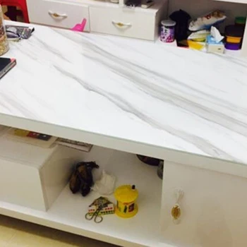 

Glossy Marble Contact Paper Furniture Desktop Wardrobe Door Stickers Removable Self Adhesive Vinyl Wallpaper PVC Waterproof Film
