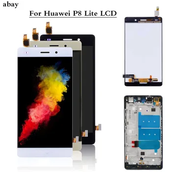 

For Huawei Ascend P8 Lite ALE-L04 L21 TL00 L23 CL00 L02 UL00 LCD Display Touch Screen Digitizer Assembly Replacement With Frame