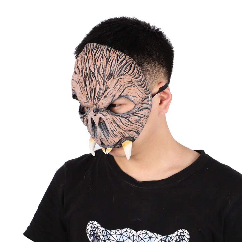 Funny Halloween Party Mask Masquerade Cosplay Costume Props Zombie Undead Latex Full Face Mask Increase Festive Atmosphere