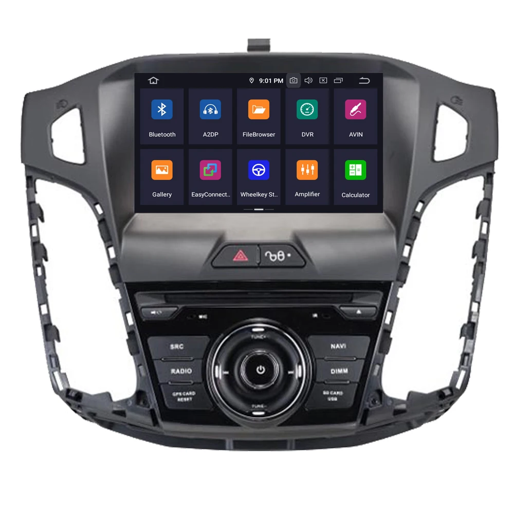 Автомобильный мультимедийный плеер RoverOne для Ford Focus 3 2012 2013 2014 Android 10 4 Гб + 64 ГБ