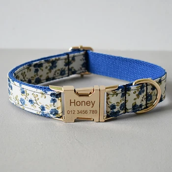 

Bow dog tag collar personalized pet puppy nameplate collar custom nylon free engraved dog collar adjustble necklace doggy leads