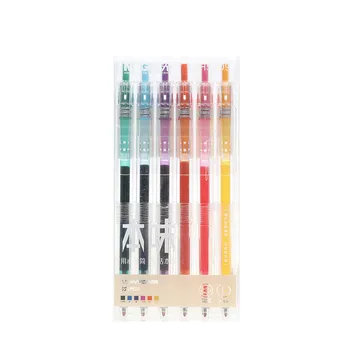 

M&G 12pcs/set Anti-fatigue Massage Gel Pen Set 0.5mm Colour Retractable Gel Ink Pens Gelpen Office & School Pen Plastic Japan