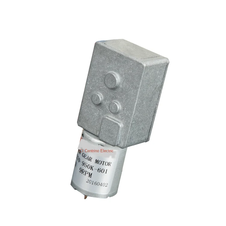 XCWL370 12V 24V 5-100RPM, DC worm gear motor, square gear box