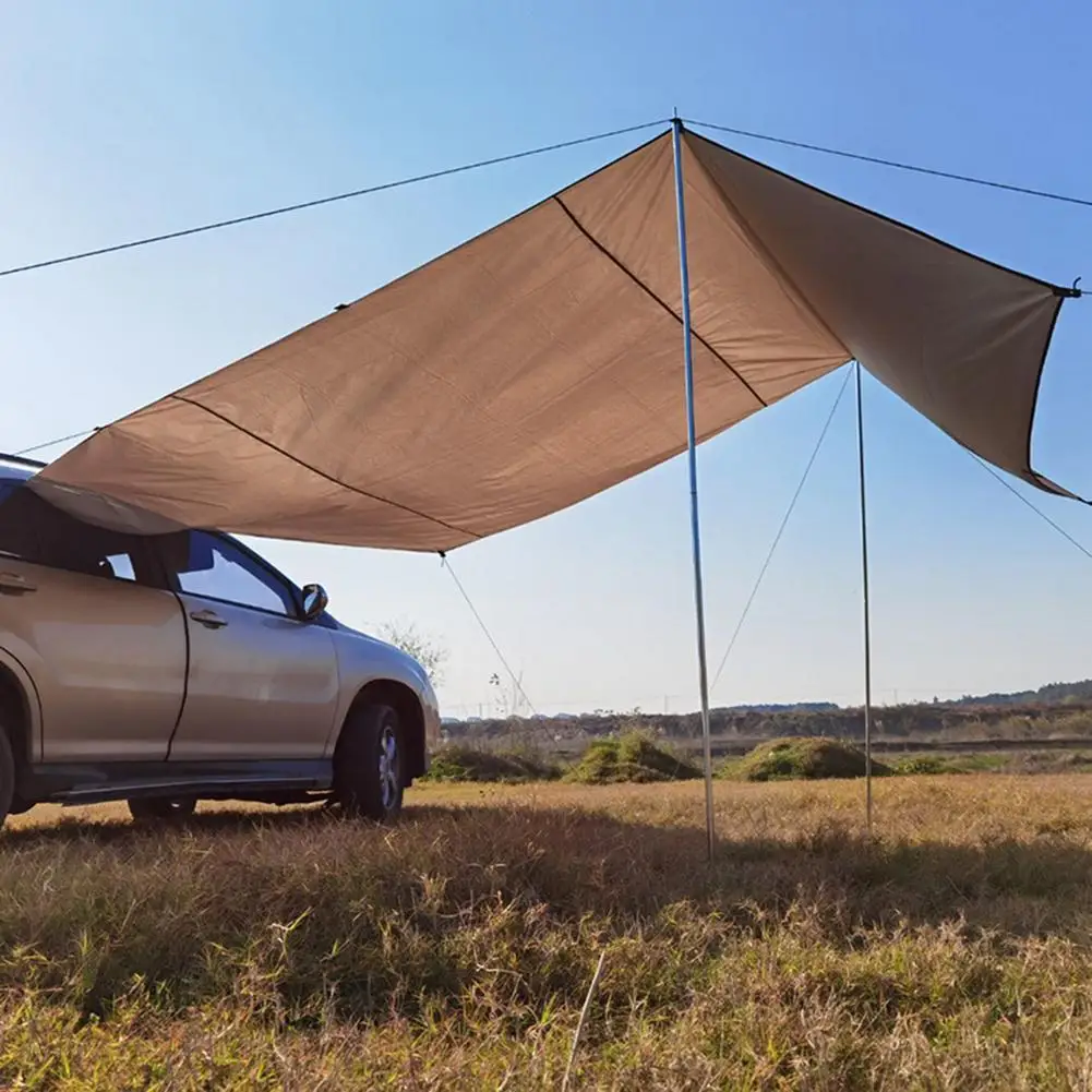 440X200Cm Tenda Da Sole Laterale Per Auto Da Campeggio Tenda Da Sole Per Auto Anti-Uv A Guida Autonoma Tenda Da Sole Per Picnic All'Aperto Tenda Da Te