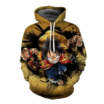 

Japanese Animation ONE PIECE Monkey D. Luffy Portgas·D· Ace Cosplay 3D Hoodies S-5XL Size Halloween Party Costume Gifts