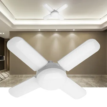 

Foldable Super Bright Fan Shaped E27 2835 200LED Garage Lamp Warehouse Lights LED Garage Lights Foldable E27 Bulb