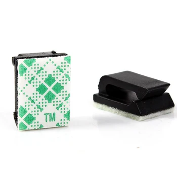 

10pcs Adhesive Car Cable Clips Cable Winder Drop Wire Tie Fixer Holder Cord Organizer Management Desk Cable Tie Clamps