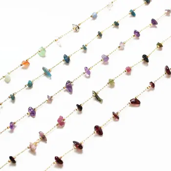 

DIY Natural Stone Chain Cat's Eye Red Pomegranate Amethyst Earrings Bracelet Material Accessories