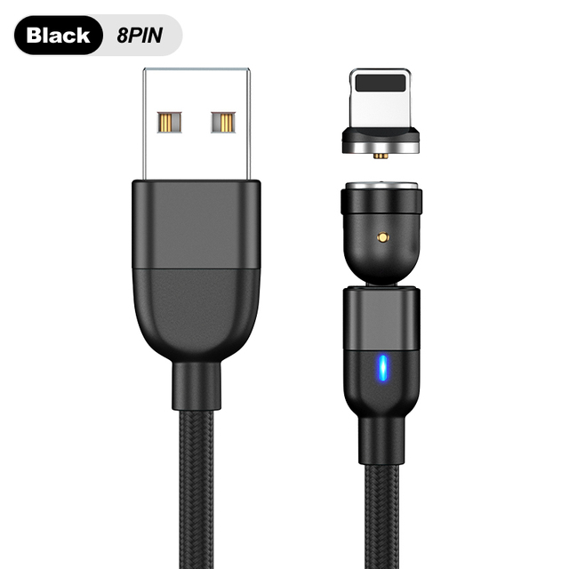 Micro USB Cable For iPhone 13 12 11 XS X 8 Samsung Xiaomi Android Mobile Phone Type-c Charging Magnet Charger Wire Cord