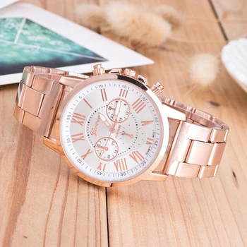 

Geneva 2020 Women Luxury Watches Famous Brand Rose Gold Casual Quartz Feminino Stainless Steel Dress Bracelet Reloj Clock Montre
