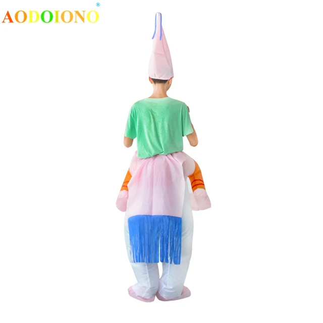 Unicorn Inflatable Kids Costume Ride-on Animal Outfit for Child Cosplay Clothes Party Carnival Blow Up Dragon Toys Fancy Dress 6