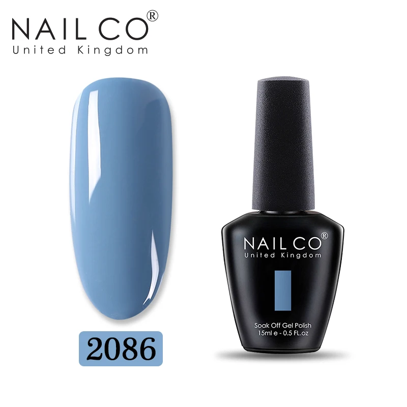 2086 NAILCO синяя серия, новые цвета, грунтовка, Гель-лак, замачиваемый, УФ светодиодный Гель-лак для ногтей, Гелевый лак для ногтей, гибридный гвоздь, искусство - Color: 2086