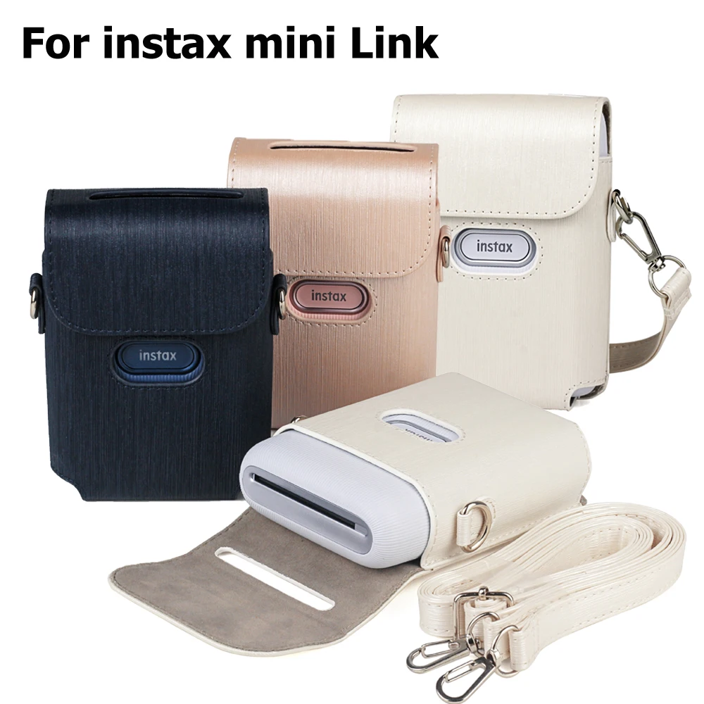 Чехол для принтера Fujifilm Instax Mini Link сумка из искусственной кожи хранения синий