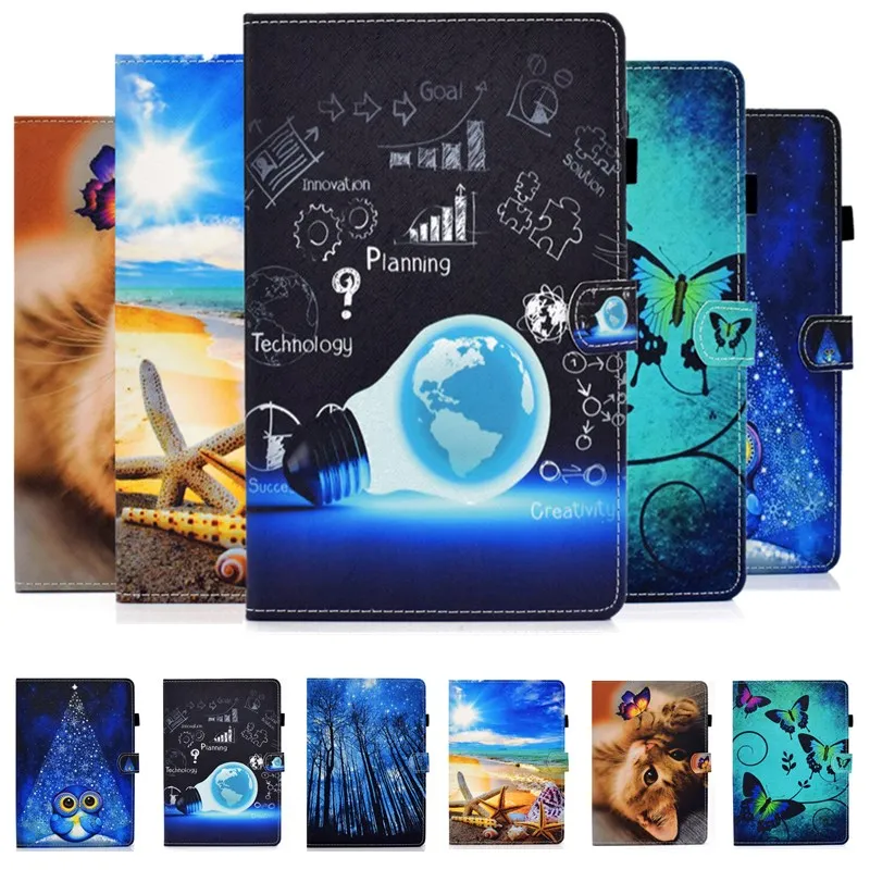 Custodia Per Samsung Galaxy Tab A 10.1 2019 Sm-T510 T515 Pu Leather Funda Stand Solid Capa Funda Tablet Per Samsung Galaxy Tab A 10