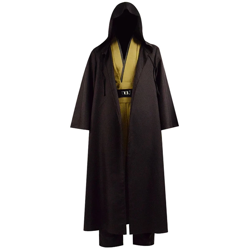 Cossky Obi Wan Kenobi Косплей Костюм джедай халат Взрослый мужской Хэллоуин