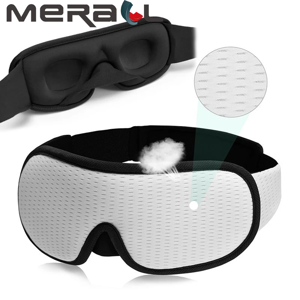 3D Sleeping Mask Block Out Light Soft Padded Sleep Mask For Eyes