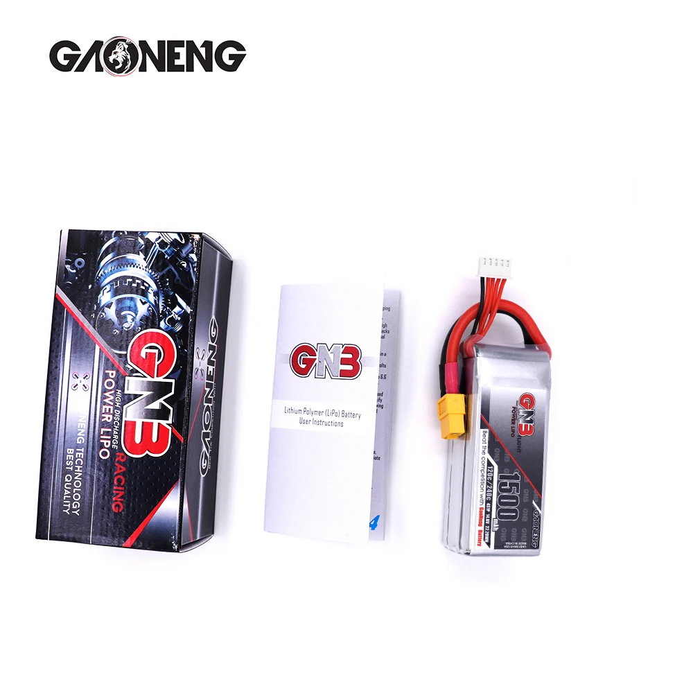 Высокая Скорость RC автомобиль 110C 120c 130C Lipo батарея Gaoneng GNB 14,8 V 1500mAh 4S Lipo батареи модели радиоуправляемого дрона аксессуары для мультикоптера